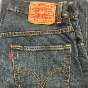 Levi's Relaxed Straight 559 32x32 Dark Blue Jeans